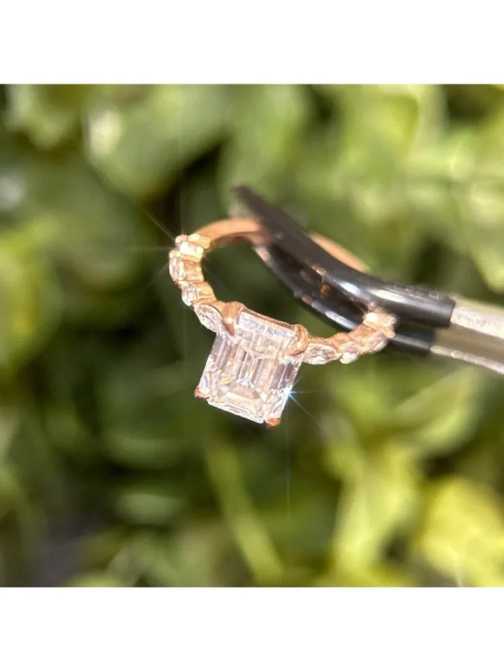 14K‎ Rose Gold Moissanite Ring